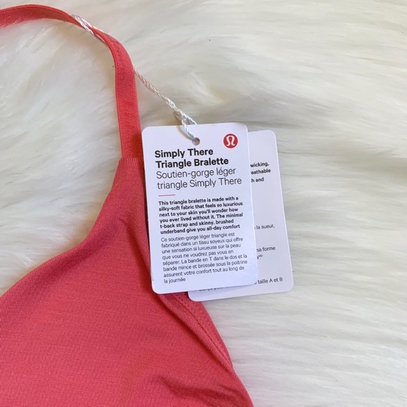 Lululemon Simply There Coral Triangle Bralette - Picture 3 of 6